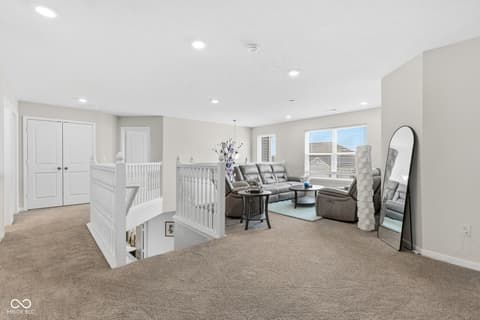 Living room at 261 Dyson Drive, Whiteland, IN