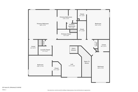 Floor Plan — 261 Dyson Drive, Whiteland, IN