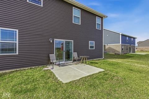 Backyard at 261 Dyson Drive, Whiteland, IN