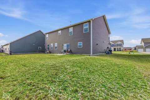 Backyard at 261 Dyson Drive, Whiteland, IN