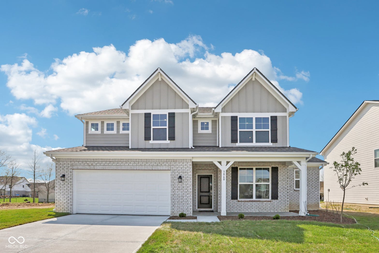 Front exterior at 3860 White Willow Way, New Palestine, IN