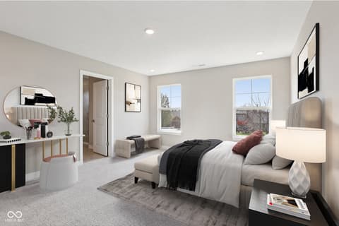 Primary bedroom at 3860 White Willow Way, New Palestine, IN