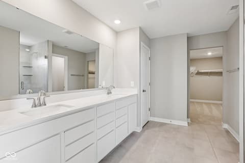 Primary bathroom at 3860 White Willow Way, New Palestine, IN
