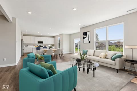 Living room at 3860 White Willow Way, New Palestine, IN