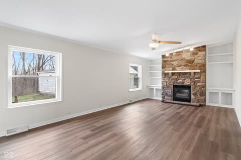 Living room at 5835 Broyles Road, Avon, IN