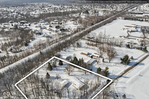 Aerial view at 5835 Broyles Road, Avon, IN