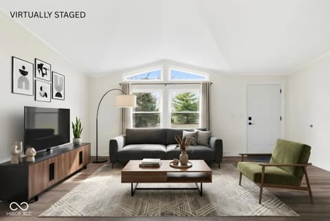 Living room at 5835 Broyles Road, Avon, IN