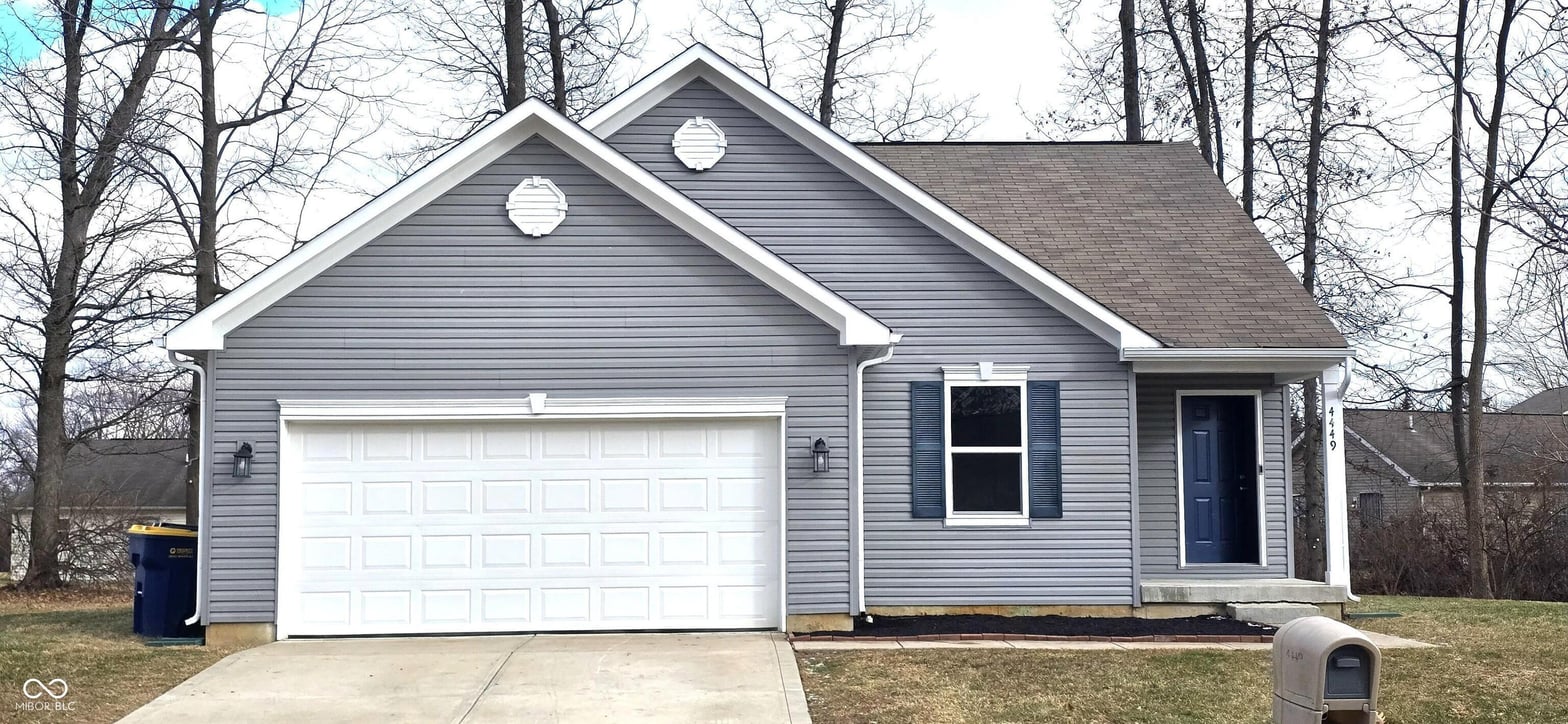 Front exterior at 4449 Redhaven Drive, Indianapolis, IN
