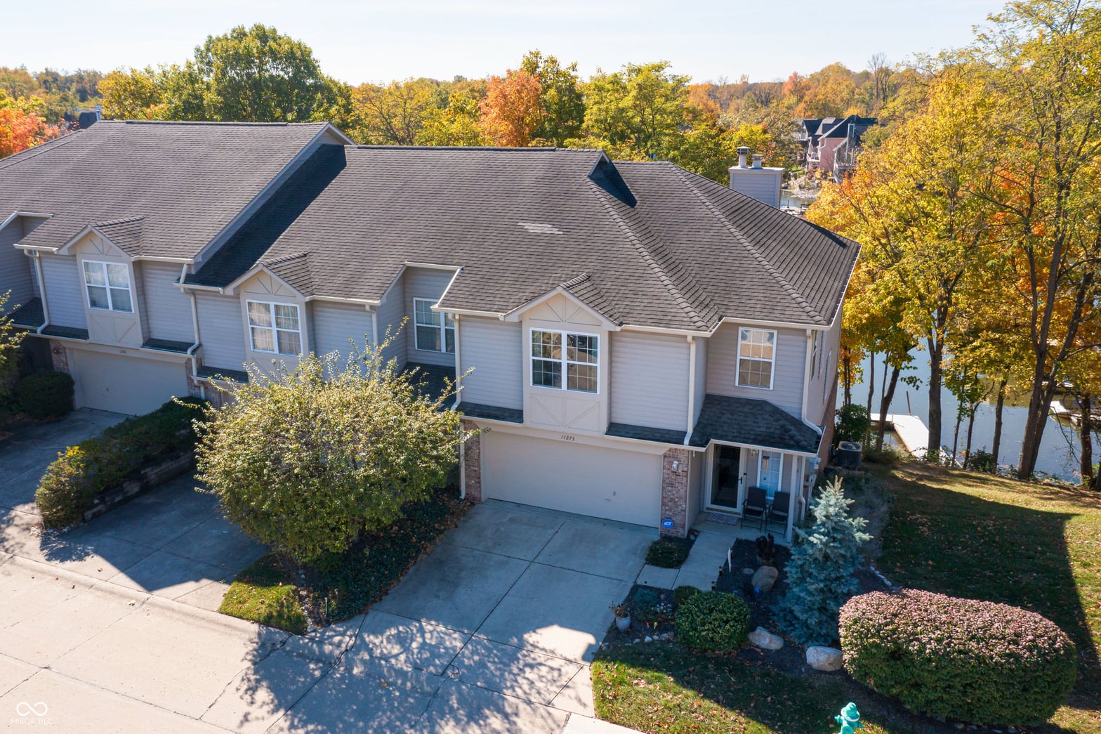 Aerial view at 11273 Shoreview Circle, Indianapolis, IN