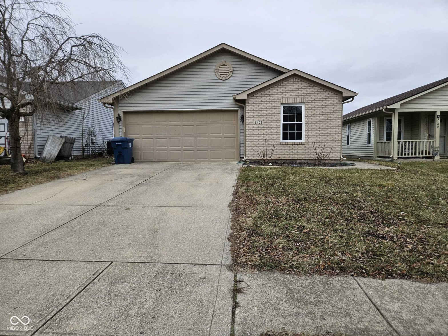 Front exterior at 5406 Cradle River Court, Indianapolis, IN