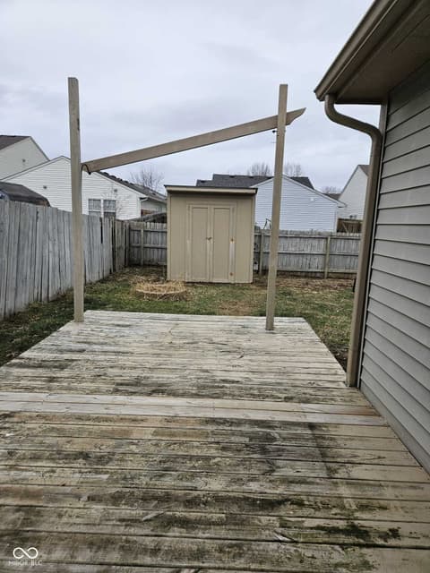 Outdoor living area at 5406 Cradle River Court, Indianapolis, IN