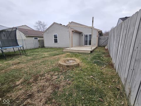 Backyard at 5406 Cradle River Court, Indianapolis, IN