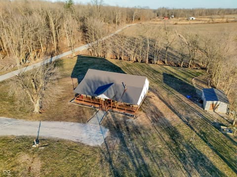 Aerial view at 14154 Defore Road, Coal City, IN
