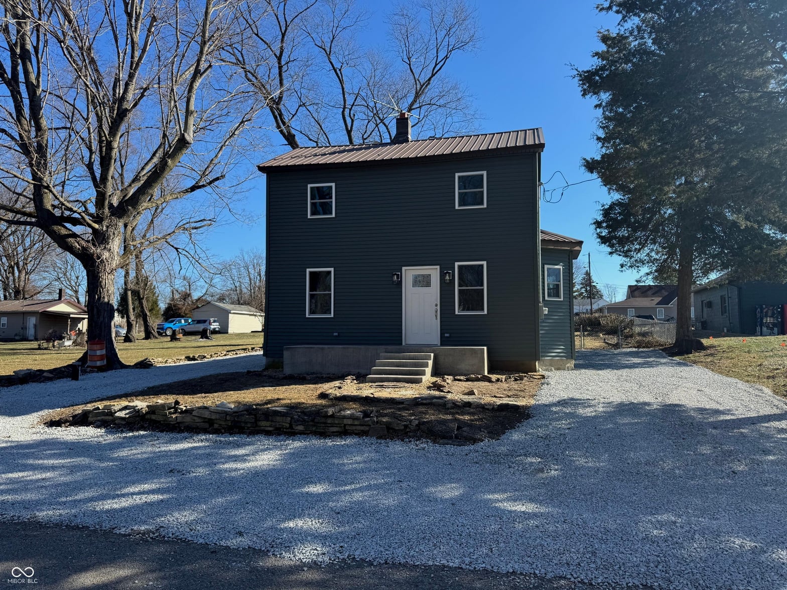 Front exterior at 9278 S Geneva Road, Flat Rock, IN