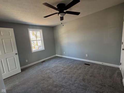 Primary bedroom at 9278 S Geneva Road, Flat Rock, IN