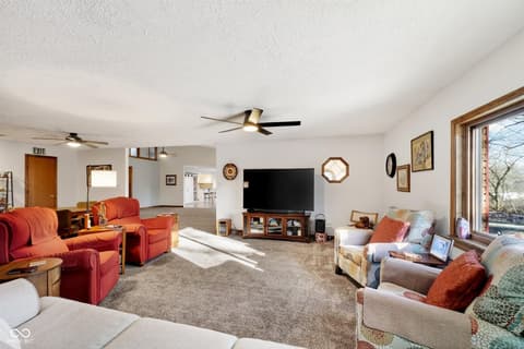 Living room at 2594 E Traction Road, Crawfordsville, IN