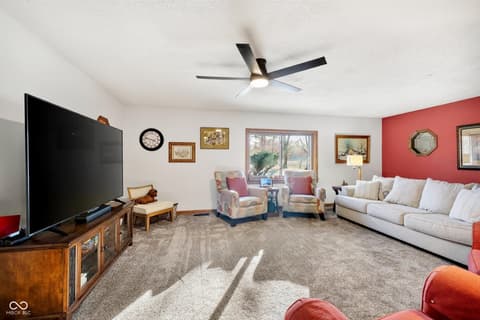 Living room at 2594 E Traction Road, Crawfordsville, IN
