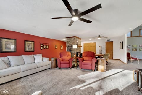 Living room at 2594 E Traction Road, Crawfordsville, IN
