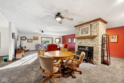 Living room at 2594 E Traction Road, Crawfordsville, IN