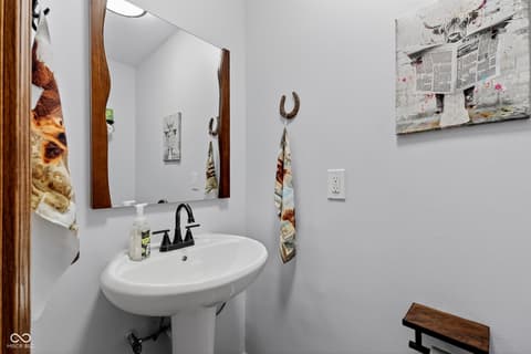 Bathroom at 2594 E Traction Road, Crawfordsville, IN