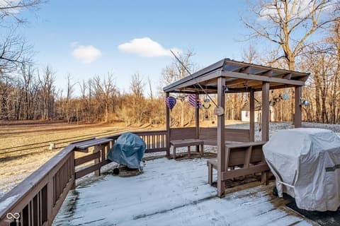 Outdoor living area at 2594 E Traction Road, Crawfordsville, IN