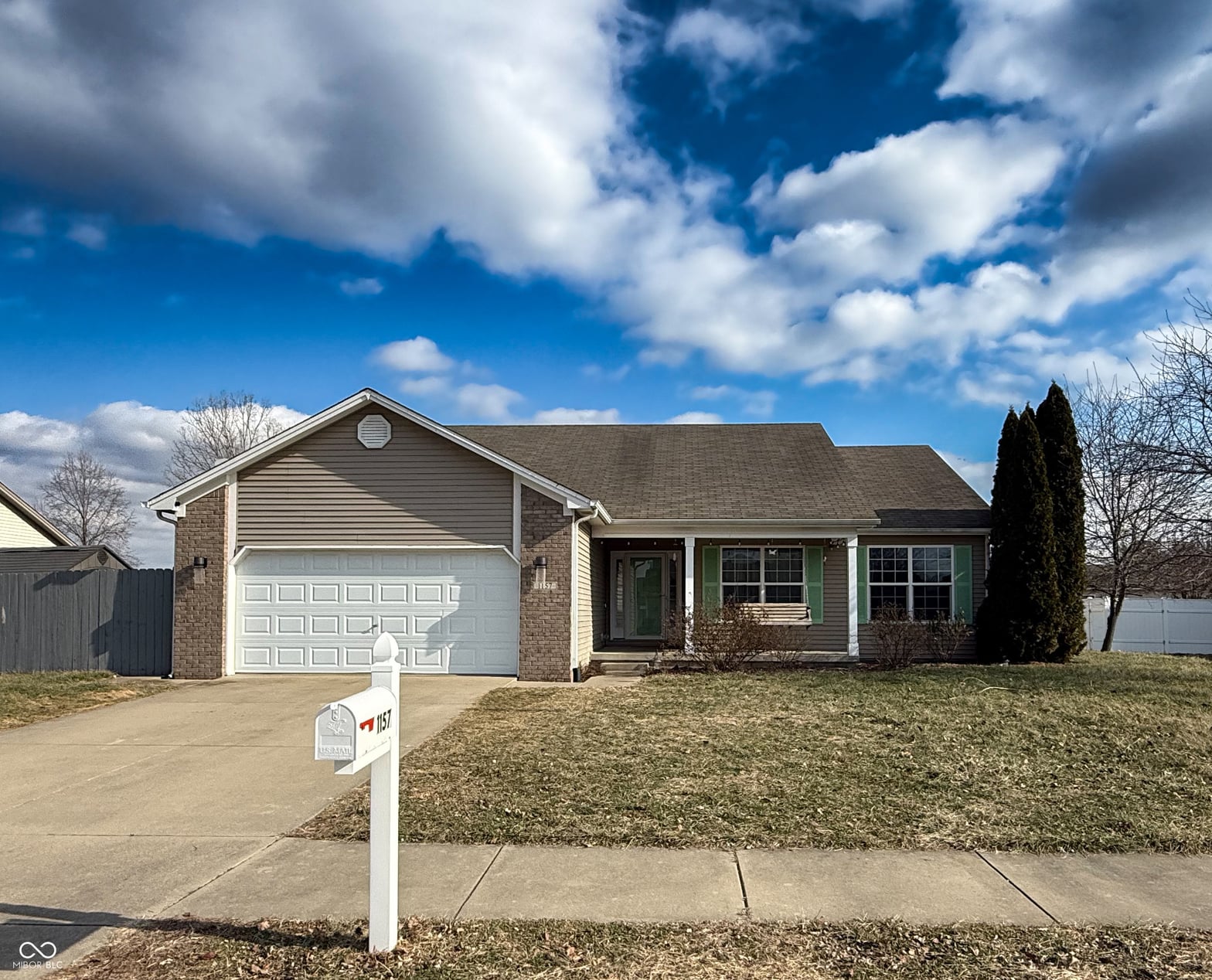 Front exterior at 1157 Whipporwill Drive, Seymour, IN