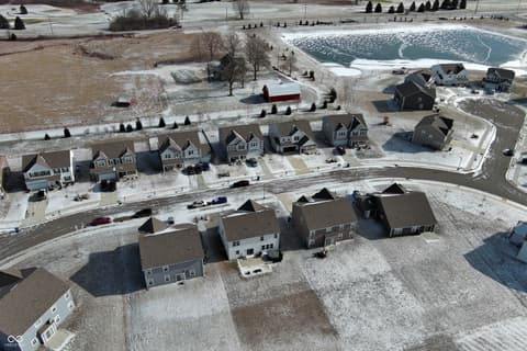 Aerial view at 6948 Sablecliff Way, Brownsburg, IN