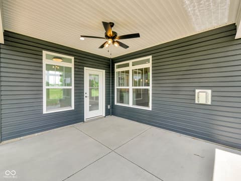 Outdoor living area at 820 Hackberry Court, Frankfort, IN