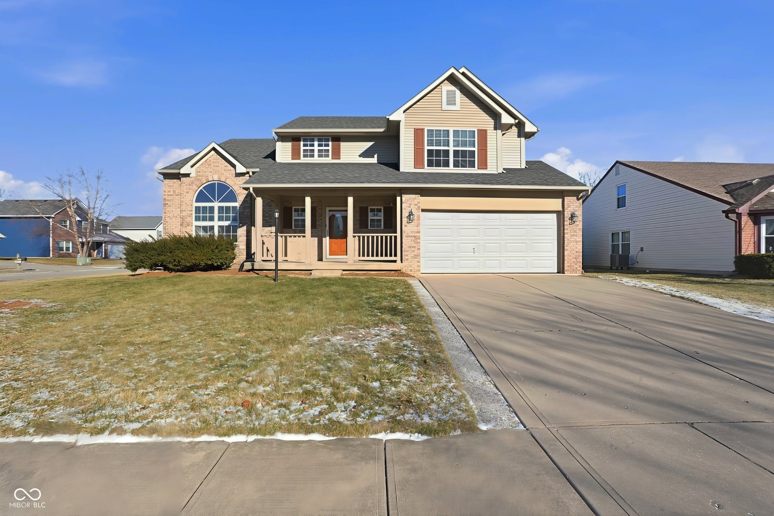 Front exterior at 11104 Blue Spring Court, Indianapolis, IN