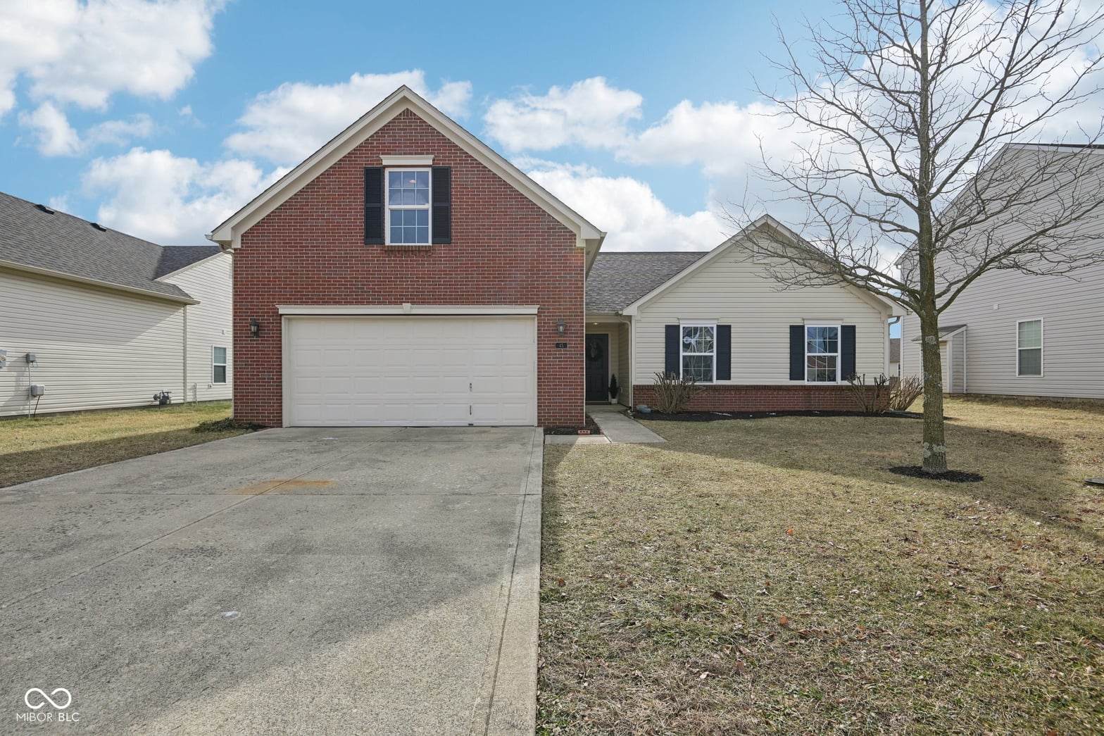 Front exterior at 45 W Clear Lake Lane, Westfield, IN