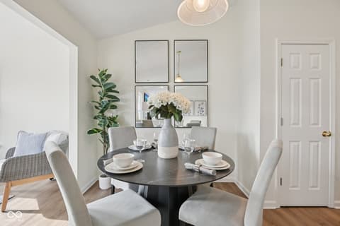 Dining room at 45 W Clear Lake Lane, Westfield, IN