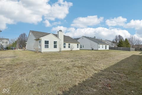 Backyard at 45 W Clear Lake Lane, Westfield, IN