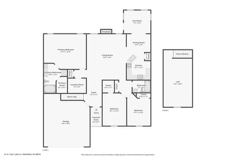 Floor Plan — 45 W Clear Lake Lane, Westfield, IN