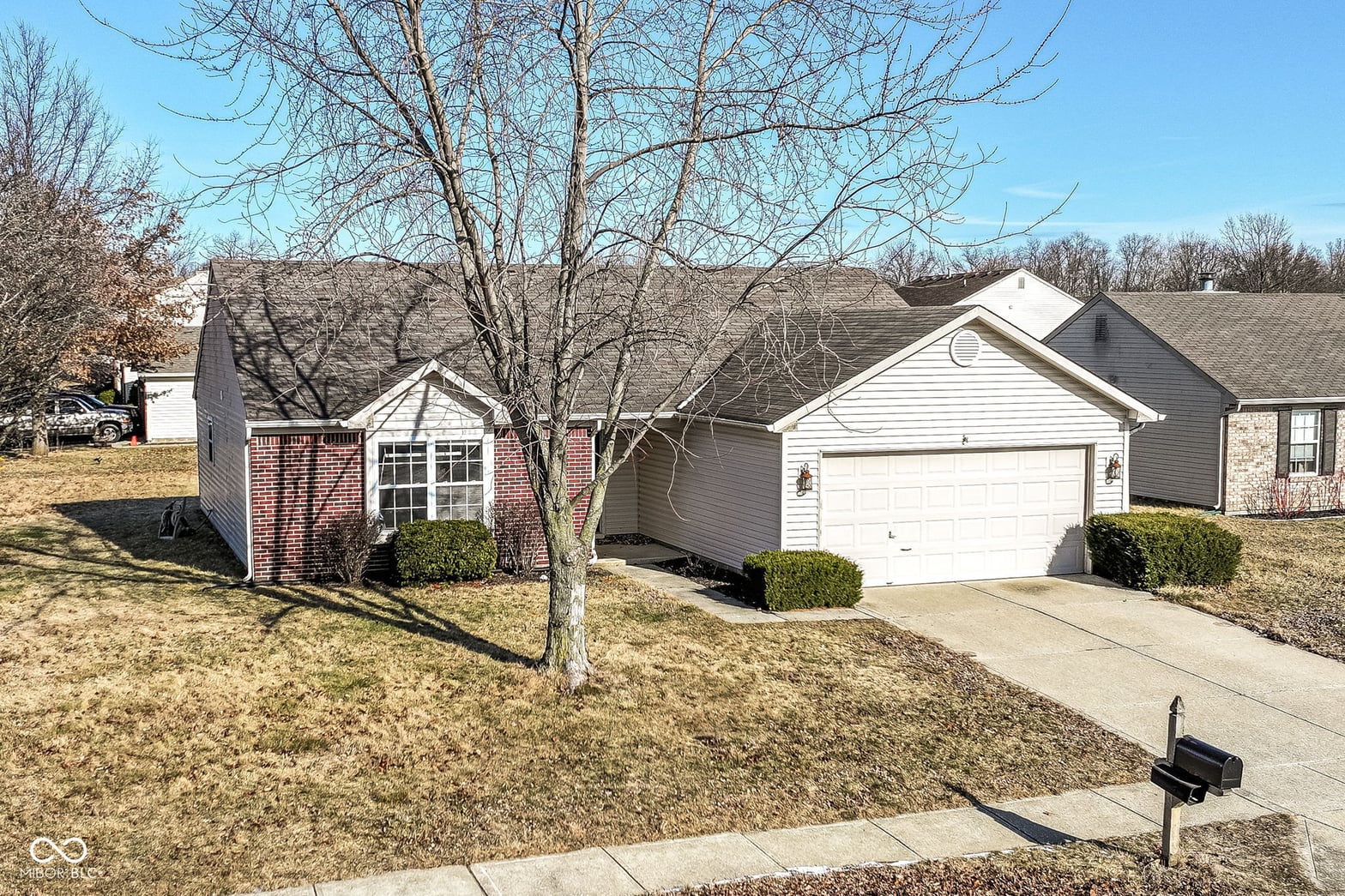 Front exterior at 883 Hollowood Lane, Avon, IN