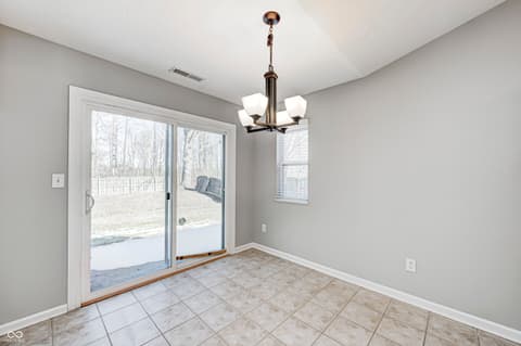 Dining room at 7440 Oakview Drive, Avon, IN