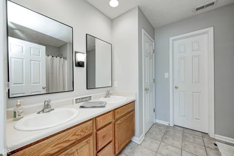 Bathroom at 7440 Oakview Drive, Avon, IN
