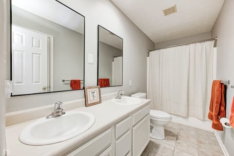 Bathroom at 7440 Oakview Drive, Avon, IN