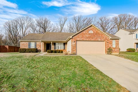 Front exterior at 7440 Oakview Drive, Avon, IN