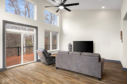 Living room at 205 Woods Trail, Nashville, IN