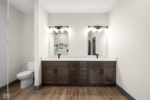 Bathroom at 205 Woods Trail, Nashville, IN