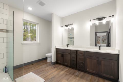 Bathroom at 205 Woods Trail, Nashville, IN