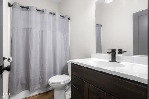 Bathroom at 205 Woods Trail, Nashville, IN