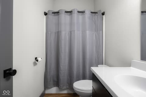 Bathroom at 205 Woods Trail, Nashville, IN
