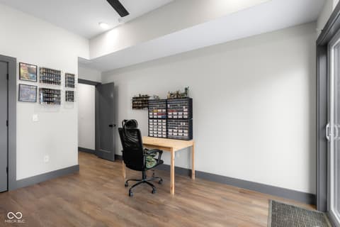 Home office at 205 Woods Trail, Nashville, IN