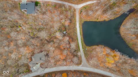 Aerial view at 205 Woods Trail, Nashville, IN