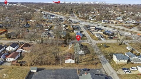 Aerial view at 3103 S Lockburn Street, Indianapolis, IN
