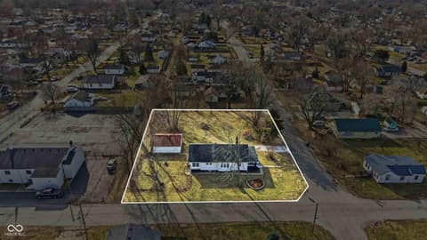 Aerial view at 3103 S Lockburn Street, Indianapolis, IN