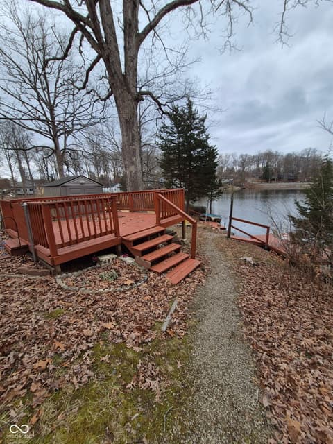 Outdoor living area at 8001 Dyson Drive