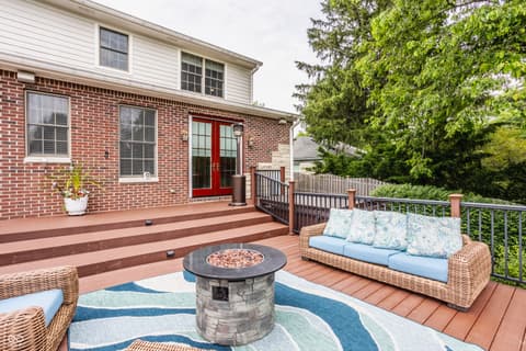 Outdoor living area at 7599 N Meridian Street, Indianapolis, IN