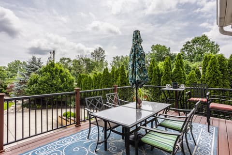 Outdoor living area at 7599 N Meridian Street, Indianapolis, IN